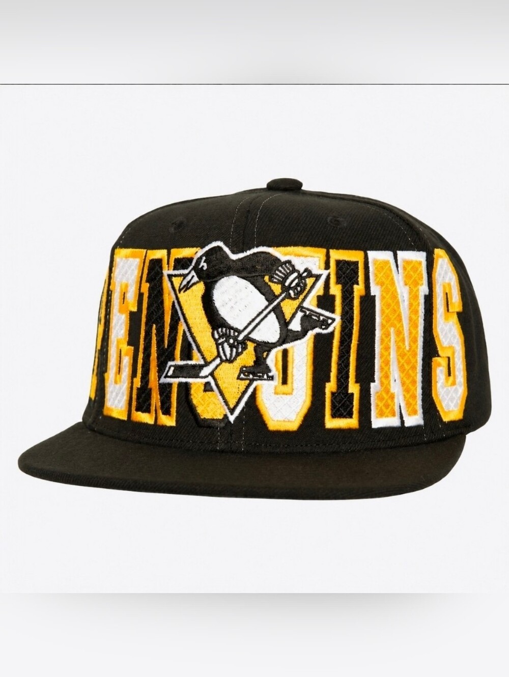Pittsburgh Penguins Men’s NHL Varsity Bust Vintage Mitchell & Ness Snapback Hat